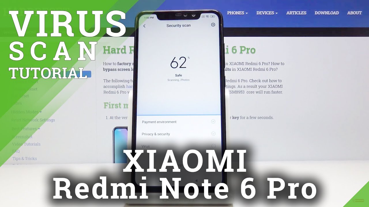 How to Detect Malware in Xiaomi Redmi Note 6 Pro Virus Scan / Security Scan YouTube