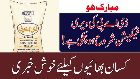 DAP Subsidy Verification Started | DAP Subsidy New Updates Today | DAP Subsidy |2022