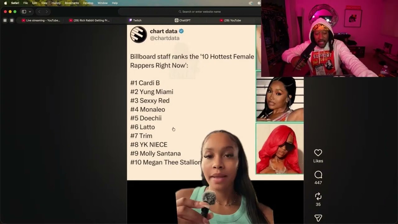 Billboard Top 10 Female Rappers As Of Now