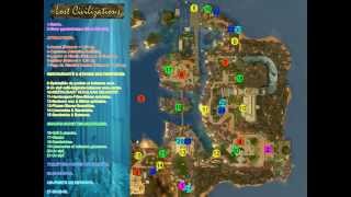Interactive map with road & entry park Lost Civilizations.