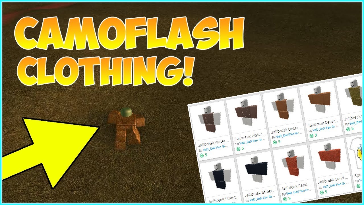 Roblox Jailbreak Camouflage Clothing Youtube - roblox grass shirt