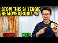 $1 Potato REMOVES Rust Stains From Glass Effortlessly