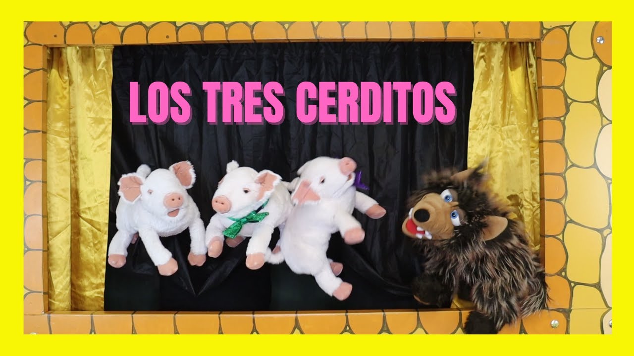🎭 TÍTERES para NIÑOS y NIÑAS (LOS TRES CERDITOS 🐽🐽🐽 ) 2021