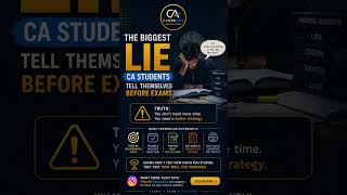 The excuse feels comforting... until results day. | CA CPA Tips