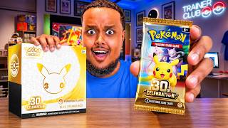 I OPENED 36 PACKS OF POKEMON CELEBRATION (30TH ANNIVERSARY)