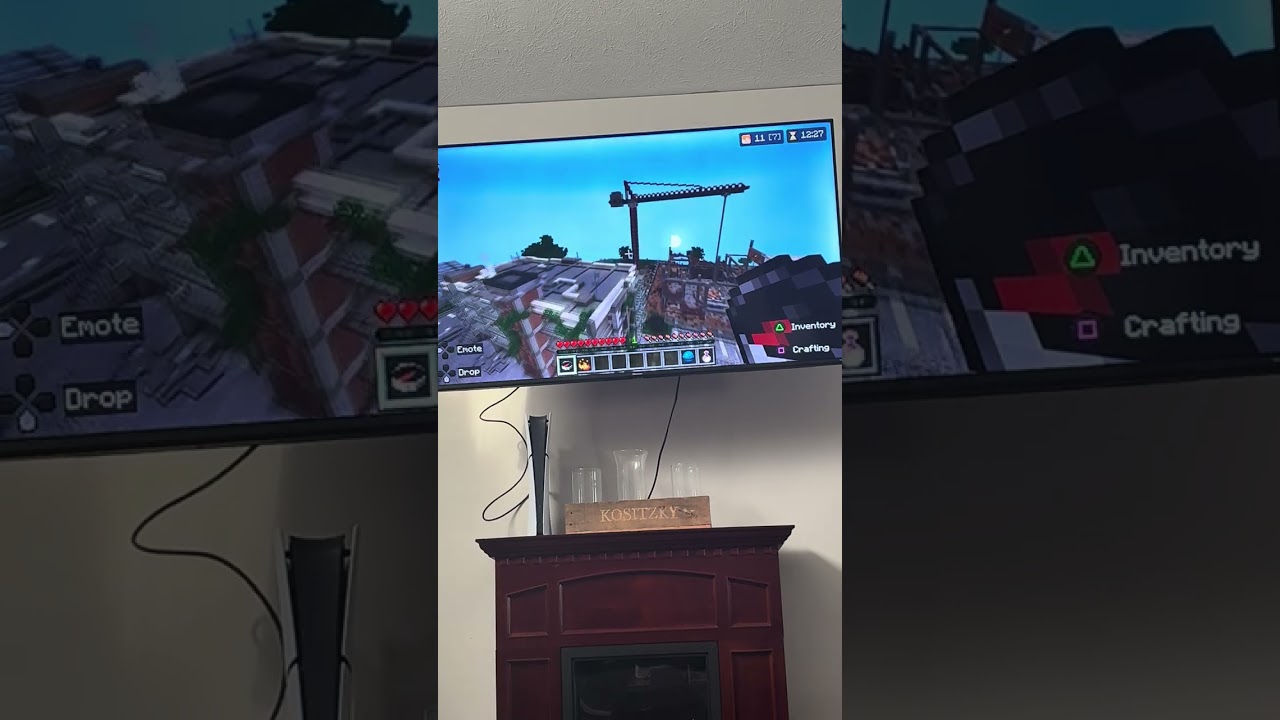 Playing Minecraft survival games