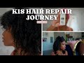 K18 Hair Repair Journey Part 2 + Sunday Worship | Detailed | Aisha Beau