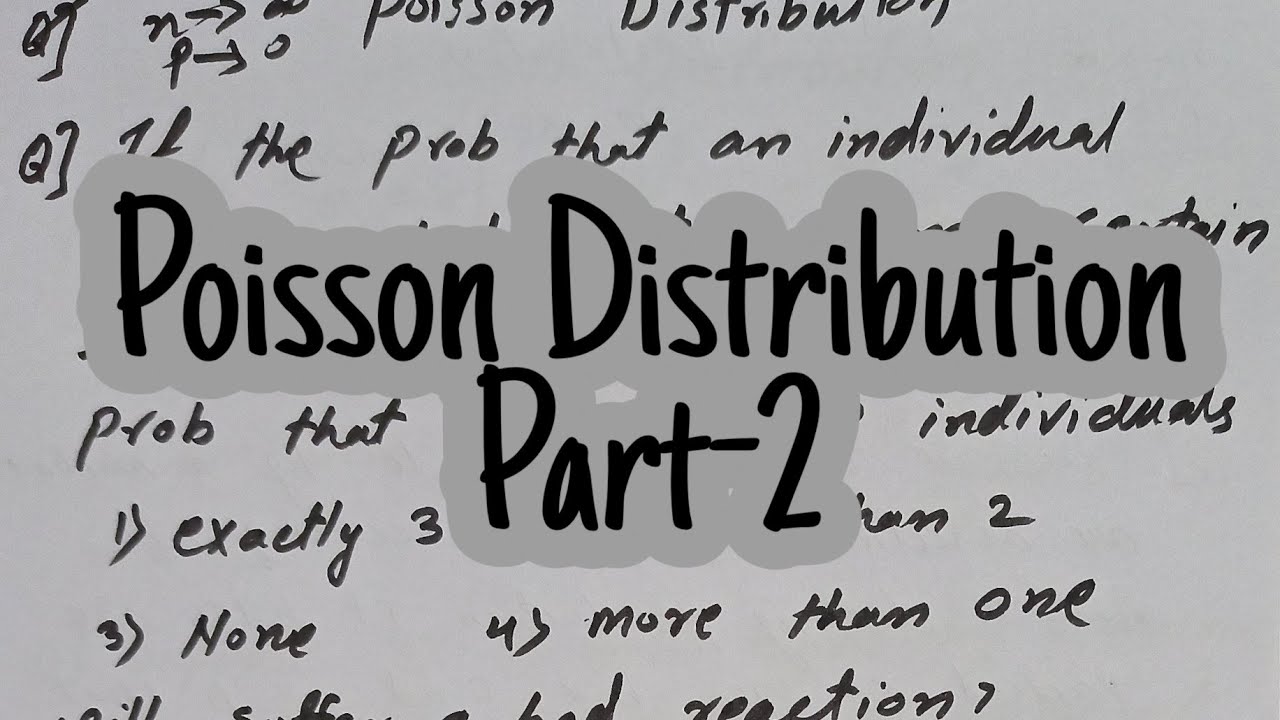 Probability & Statistics || Poisson Distribution part-2 In Hindi ||Multinomial Distribution