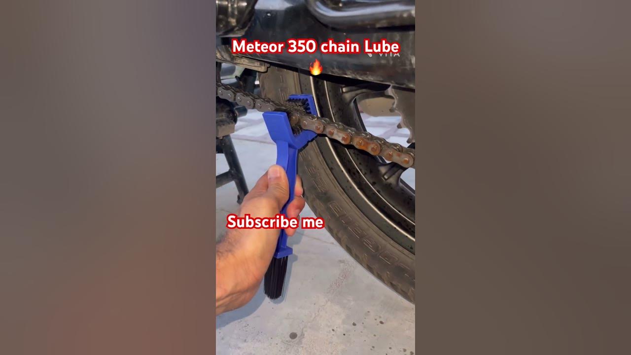 Chain lube of Meteor 350 🔥 sidhumoosewala shorts short 