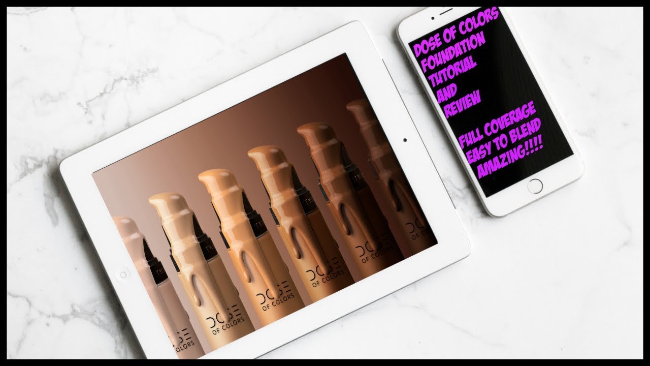 DOSE OF COLORS MEET YOUR HUE FOUNDATION REVIEW/DEMO
