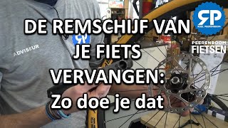 verlichten Diverse residu DE REMSCHIJF VAN JE FIETS VERVANGEN: Zo doe je dat - YouTube