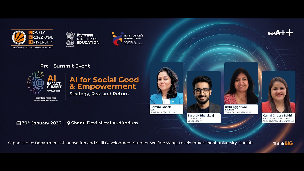 LPU Leads the Way at the AI Impact Summit for Social Good & Empowerment
