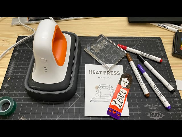How to use OFFNOVA Mini Heat Press Machine / Easy Iron On Vinyl T