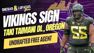 Vikings Sign Undrafted Free Agent Taki Taimani DT, Oregon