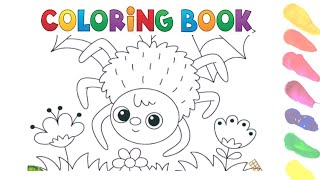 SPIDER COLORING PAGES