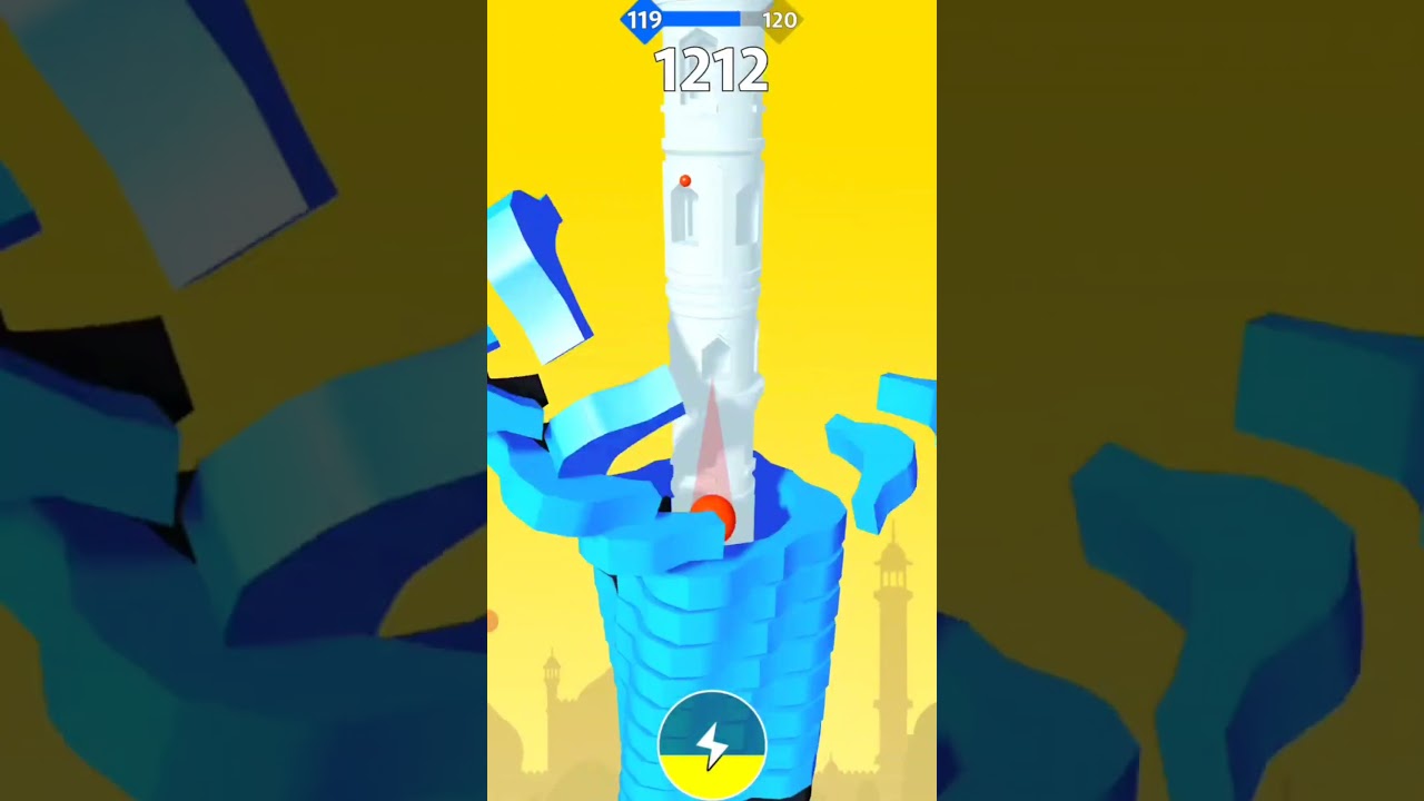 Stack Bounce Gameplay Level 119 - Satisfying Games- Android Gameplay