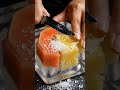 Ultimate Ice Fruit Cutting ASMR ❄️🔪 (Wait for the Last Cut 😍) #asmr #zakasmr #shortvideo