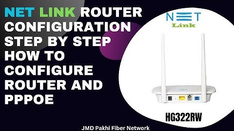 NET Link Router Configuration Step by Step How to Configure Router And PPPoE #netlink #network