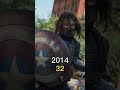 Captain america 2 cast evolution  then vs now shorts marvel evolution