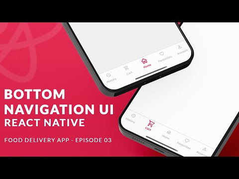 Bottom Navigation UI - React Native | Food Delivery App - Ep_03