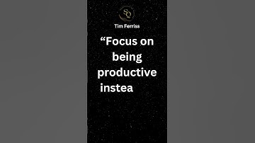Prioritization: Productivity -Tim Ferriss🔥#shorts #Short #spectacularquotes