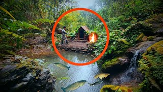 How to Build a Primitive Shelter with Wood & Stone, Bushcraft, finding food, survival