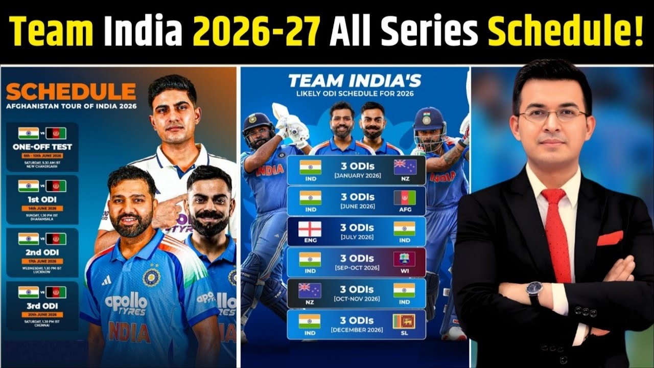 India Vs England Squad 2027 Schedule Players List