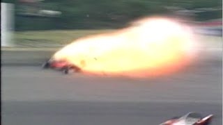 CART 1996 Michigan - Emerson Fittipaldi crash