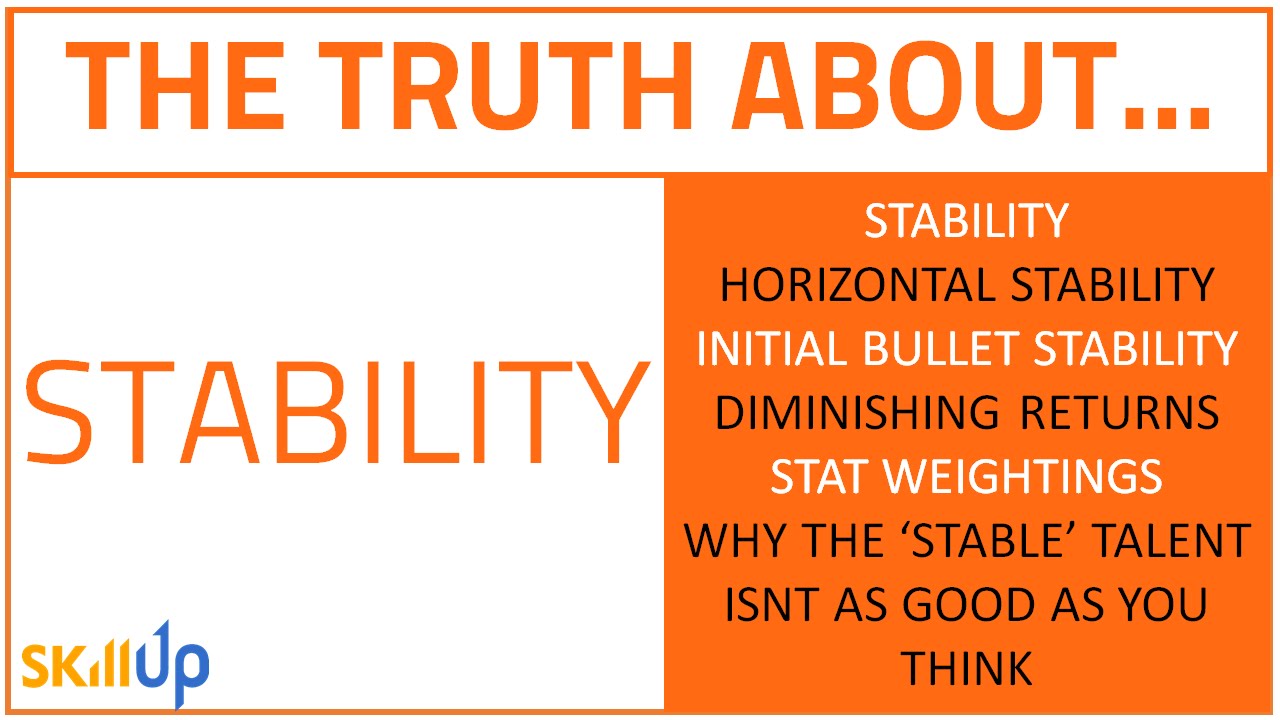 The Division | How Stability Really Works (Including Why The Stable ...