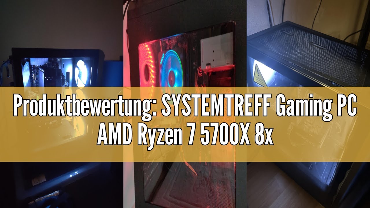 Produktbewertung: SYSTEMTREFF Gaming PC AMD Ryzen 7 5700X 8x4.6GHz | Nvidia RTX 5060 8GB DX12 | 1TB