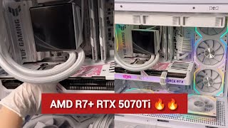 🔥🔥 Ultimate PC Build Guide AMD R7 9800X3D + RTX 5070Ti OC 🤑🤑 4K Heavy Gaming Pc Build 🤑🤑