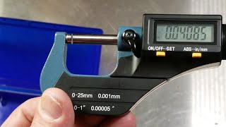 Harbor Freight .00005"/.001mm Precision Digital Micrometer Review