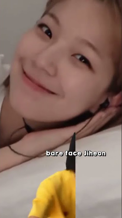 Jiheon with and without make up #jiheon #fromis_9 #shorts