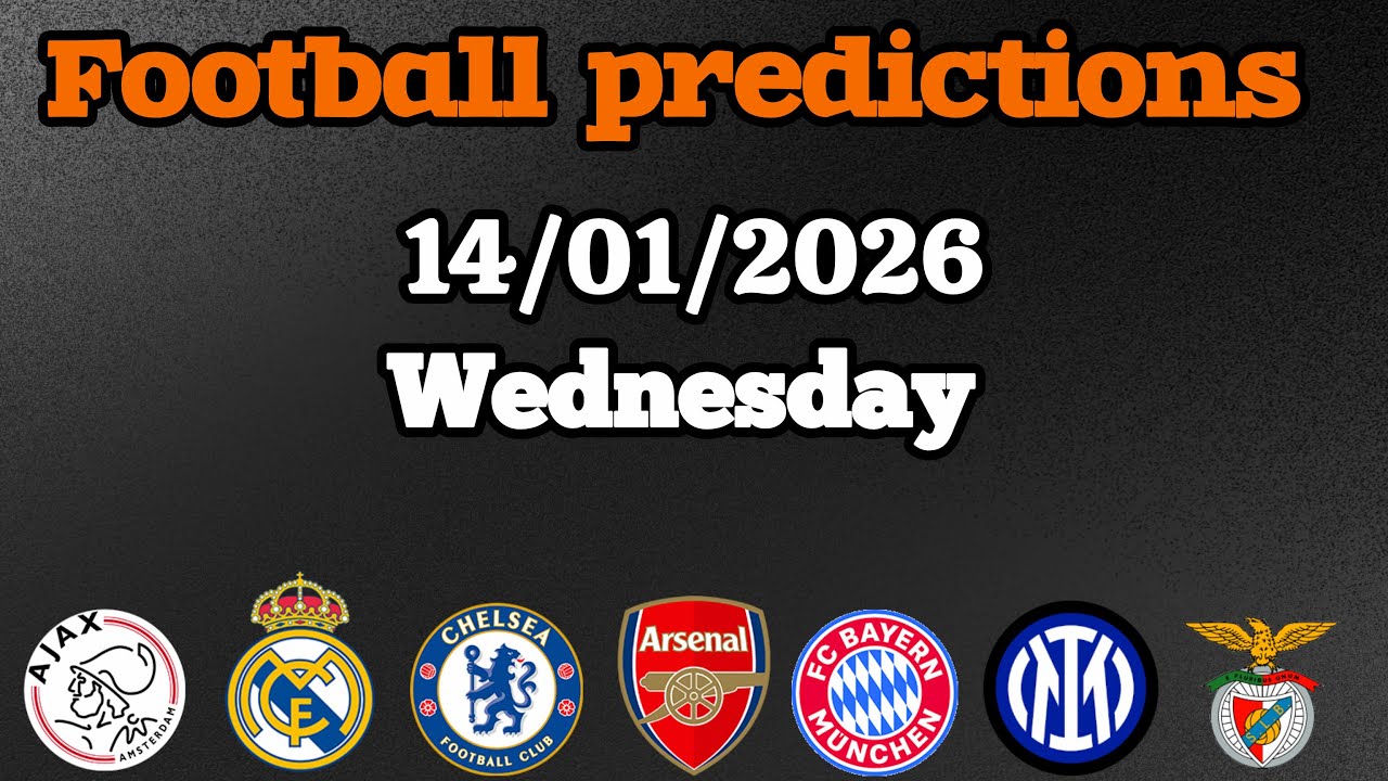 Football Predictions | WEDNESDAY 14 JAN 2026 | GOLDEN GOAL TIPS | AFCON Semis | EFL Cup Derby