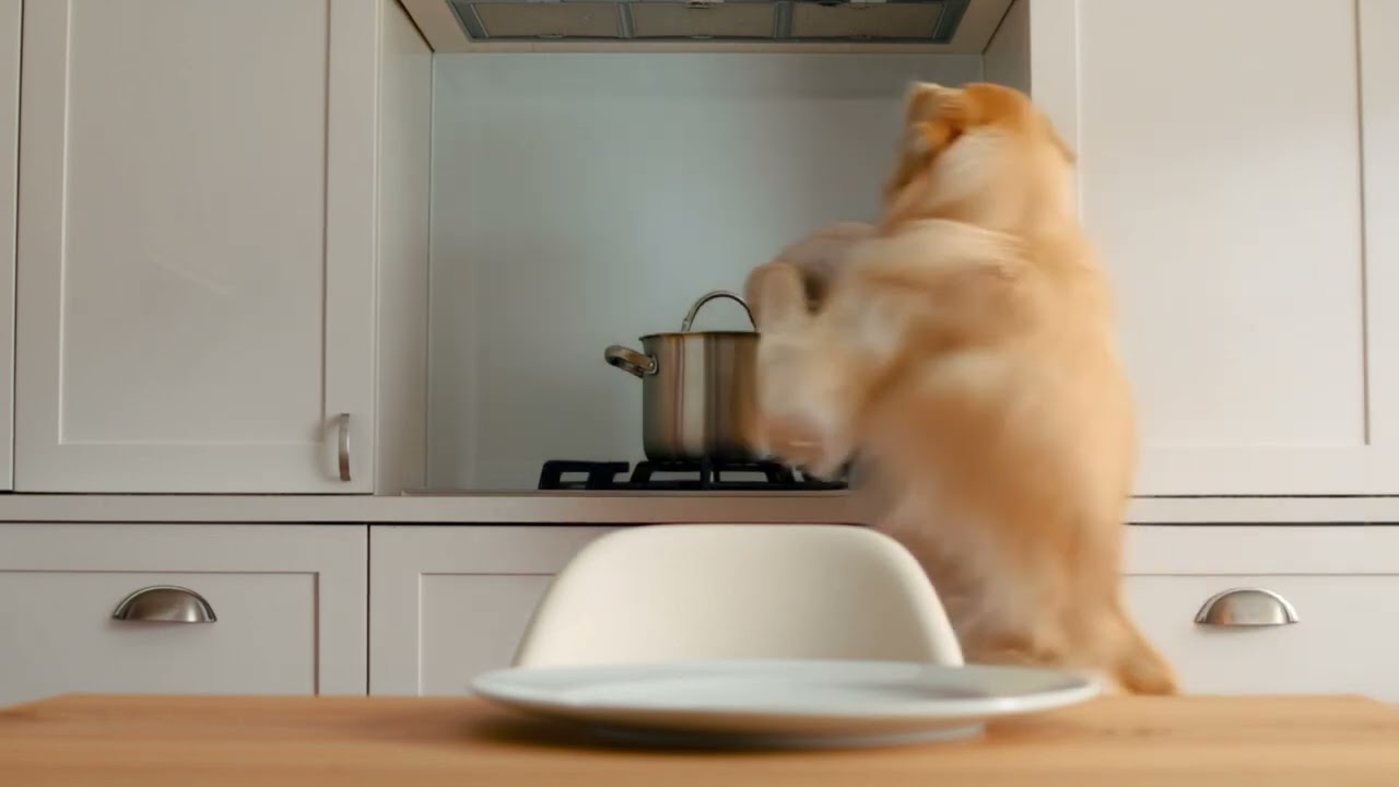 Funny video dog catches chicken and eats it