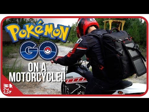 How to play Pokemon Go on a MOTORCYCLE !!