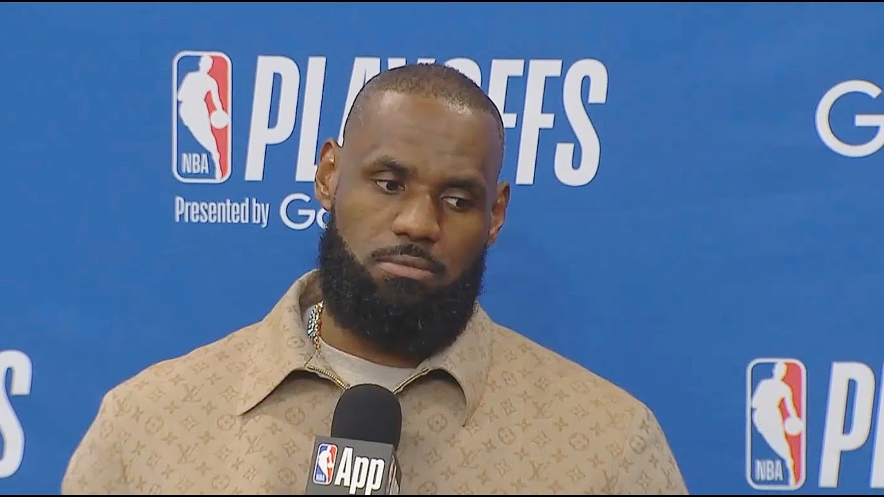 LeBron James reacts to Lakers Elimination in Game 5 Loss vs Timberwolves In  Postgame Interview!