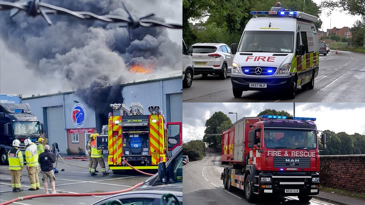 [MAKE PUMPS 8] Firefighters Battle Major Fire in Commercial Building in Stafford!