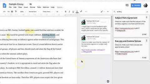 Google Docs - Efficient Student Feedback