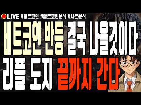[실시간] 비트코인 반등 결국 나올것이다 리플 도지코인 끝까지 간다 7월 30일 저녁 비트코인 라이브 이더리움 디피니티브 브레비스