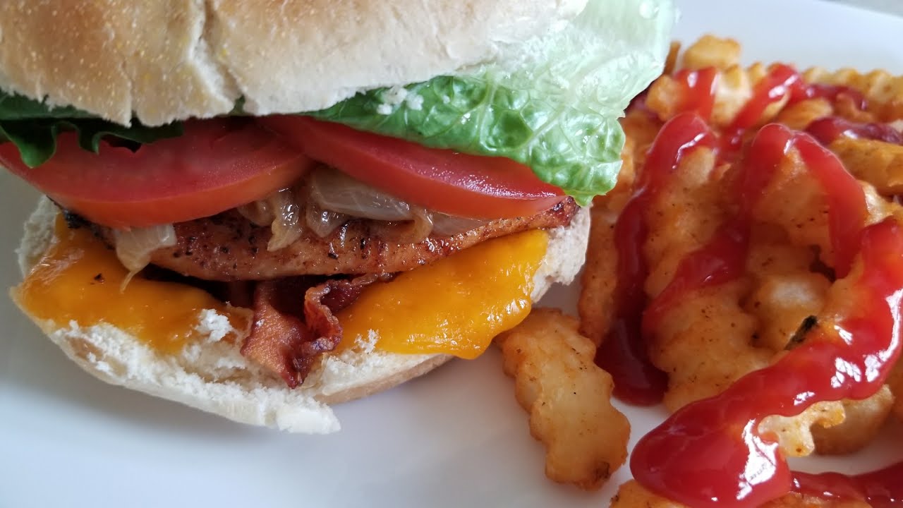 Air Fryer Grilled Bacon Chicken Sandwich Cooks Essentials 5.3qt