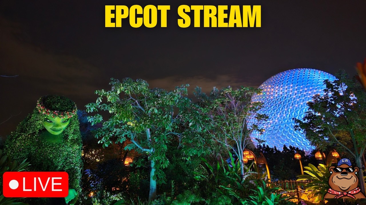🔴 Live: Friday Stream at Epcot in Walt Disney World! Luminous and Rides ...
