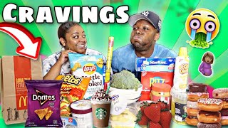 TRYING MY WIFE'S PREGNANCY CRAVINGS!!! **HORRIBLE IDEA**