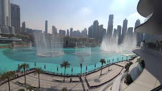 Dubai Dubai Mall Fountain Show Pov From Logma Restaurant