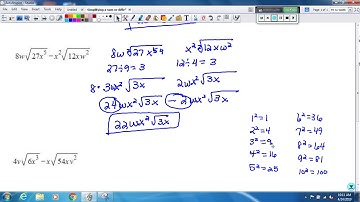 Simplifying a Sum or Difference of Radical Expressions Multivariate