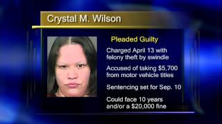 Crystal Wilson DMV Theft Plead - Lakeland News at Ten - July 23, 2012