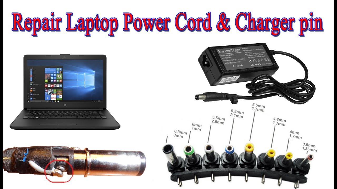Repair Laptop Power Cord | Charger pin