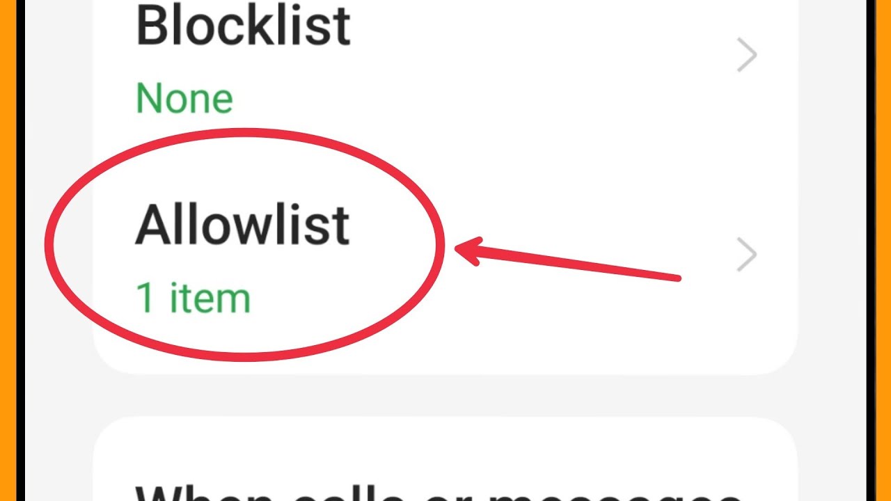 How To Use Allowlist in OnePlus Phones