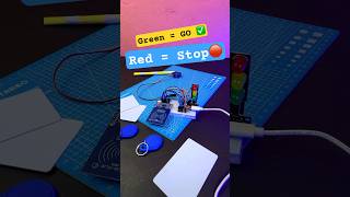 Wrong Card? Red LED! Correct Card? Servo Unlocks! 😲 #shorts