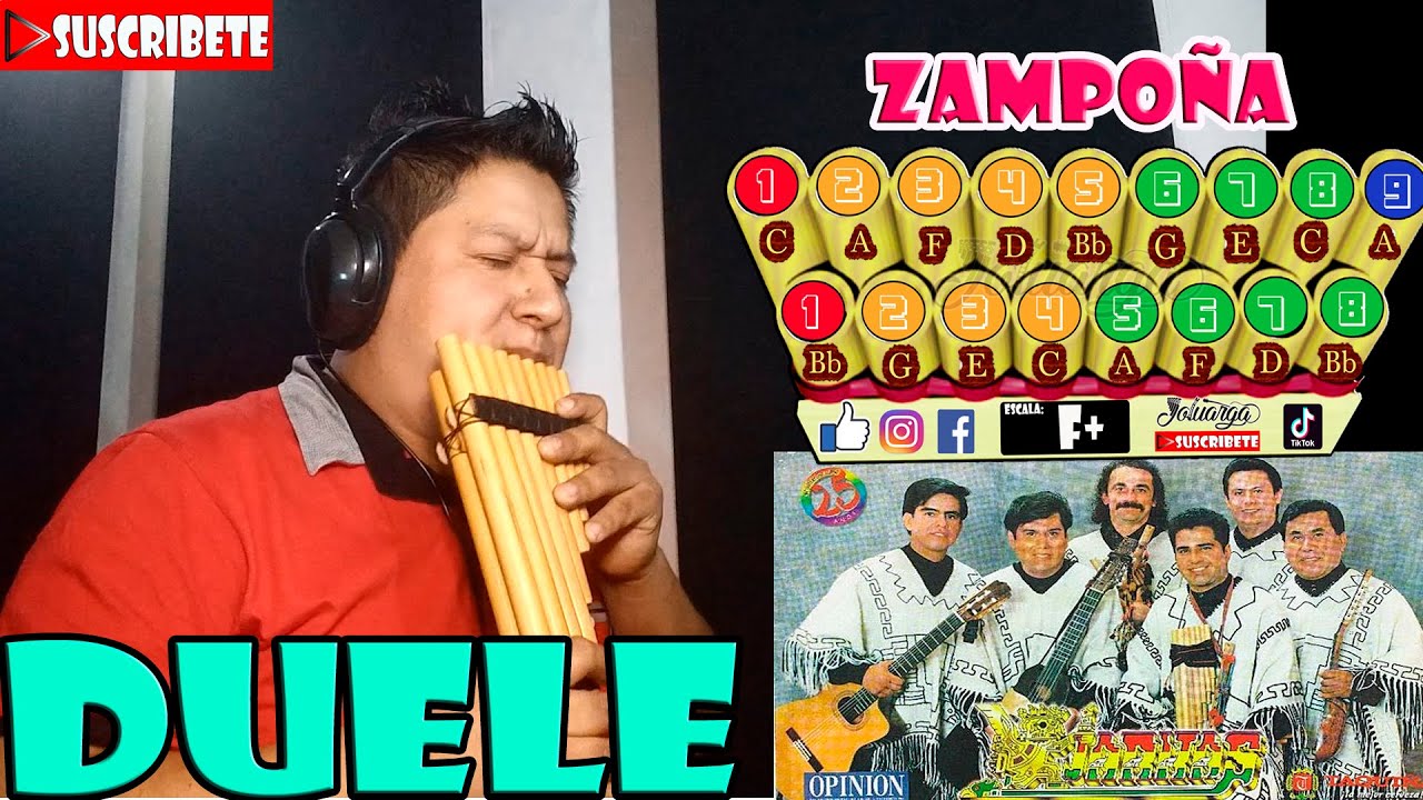 DUELE (saya) - LOS KJARKAS - ZAMPOÑA (notas) - SACANDO MELODIAS # 5